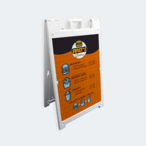 Custom A-frame sidewalk sign