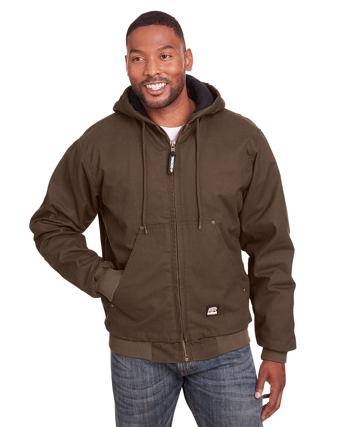 Berne HJ375 Heartland Washed Cotton Duck Hooded Jacket
