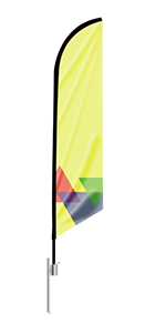 Custom feather advertising flag