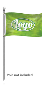 Custom printed pole flag