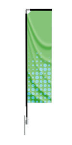 Custom rectangle advertising flag