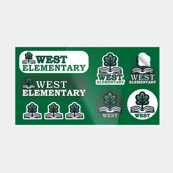 Custom printed sticker sheets
