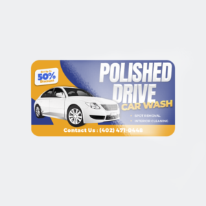 Custom permanent laminated vinyl decal