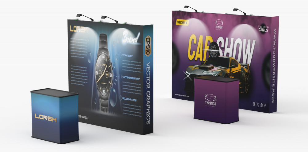 Straight Fabric Pop-Up Display