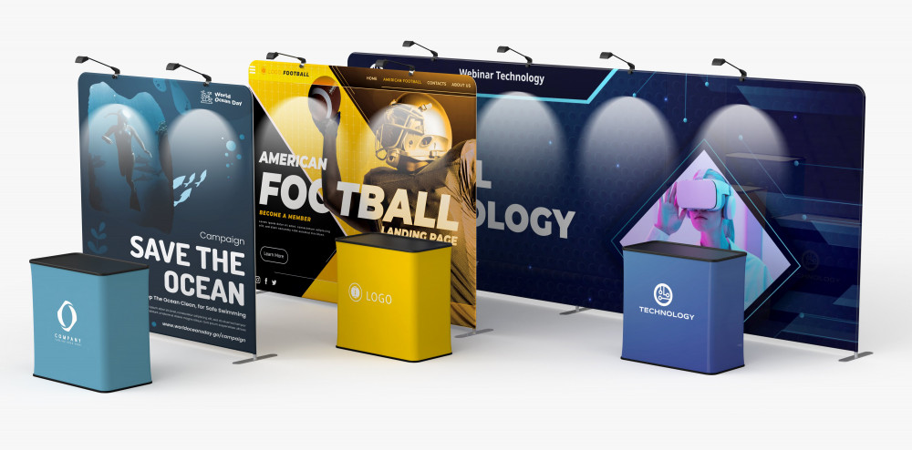 Straight Tension Fabric Display
