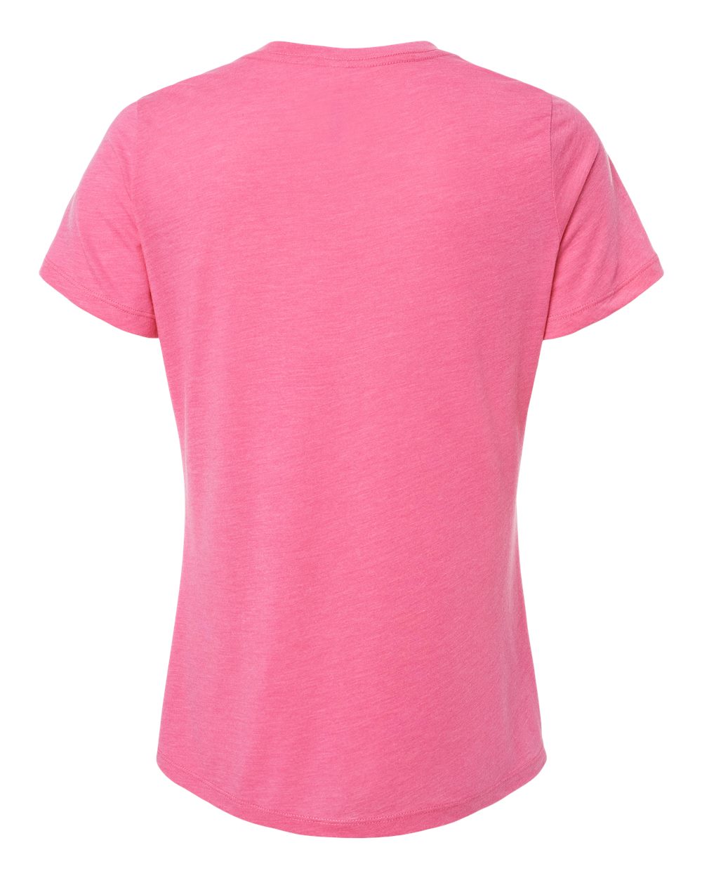BELLA + CANVAS 6413 | Women’s Relaxed Fit Triblend Tee Charity Pink Triblend Back