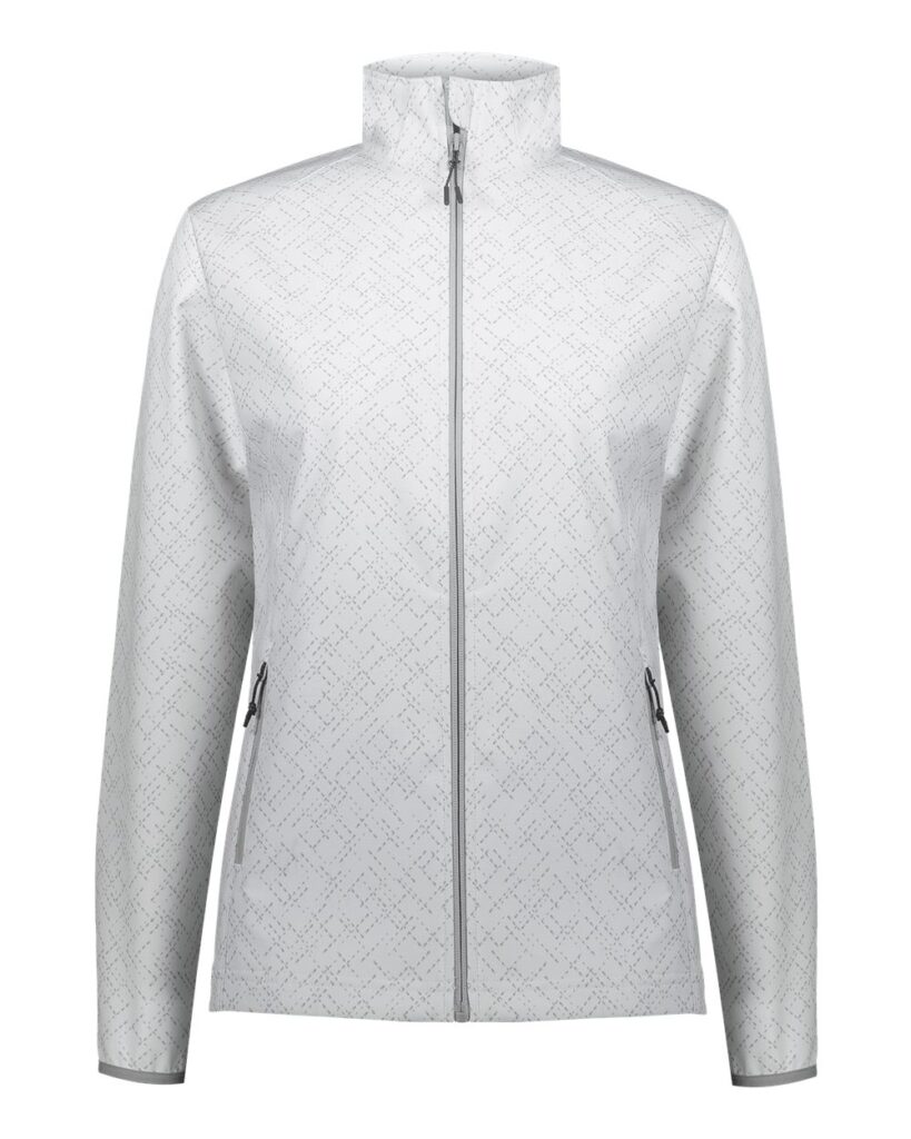 Holloway 229721 | Women's Featherlight Soft Shell Jacket Arctic Haze Print Front