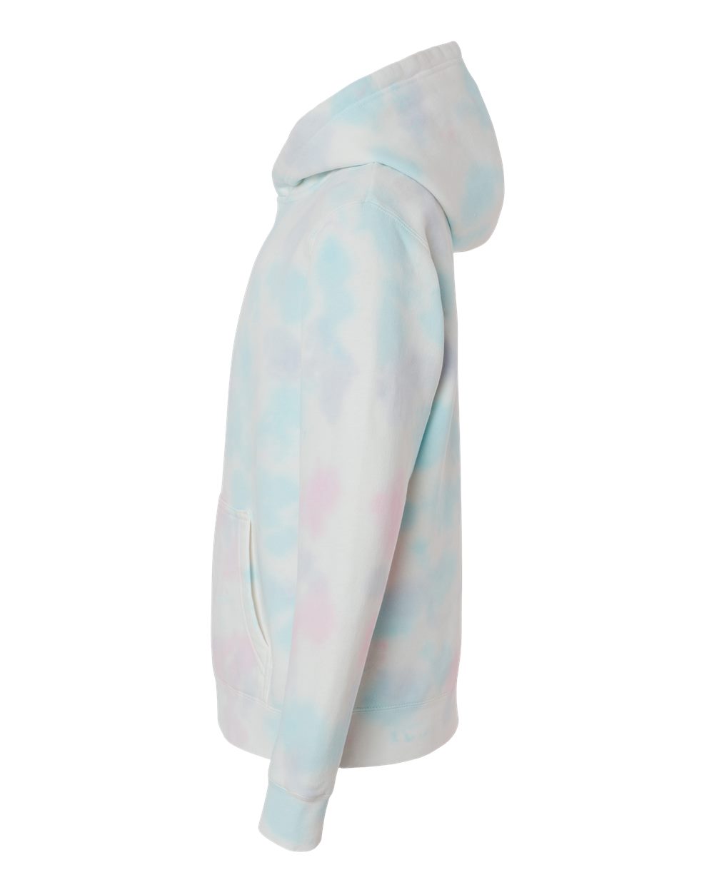 Independent Trading Co. PRM1500TD | Youth Midweight Tie-Dyed Hooded Sweatshirt Tie Dye Cotton Candy DirectSide