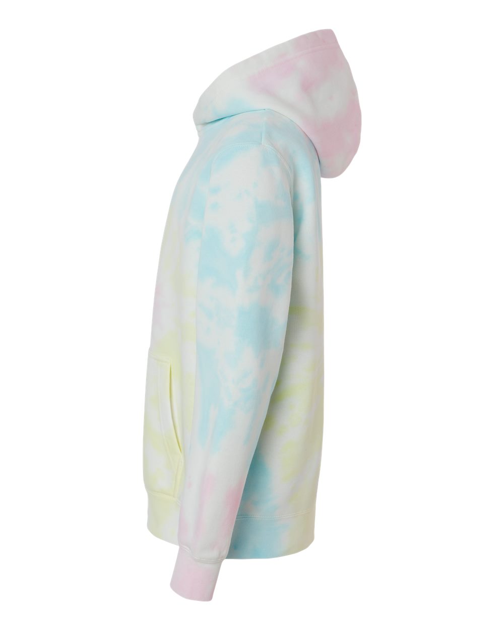 Independent Trading Co. PRM1500TD | Youth Midweight Tie-Dyed Hooded Sweatshirt Tie Dye Sunset Swirl DirectSide