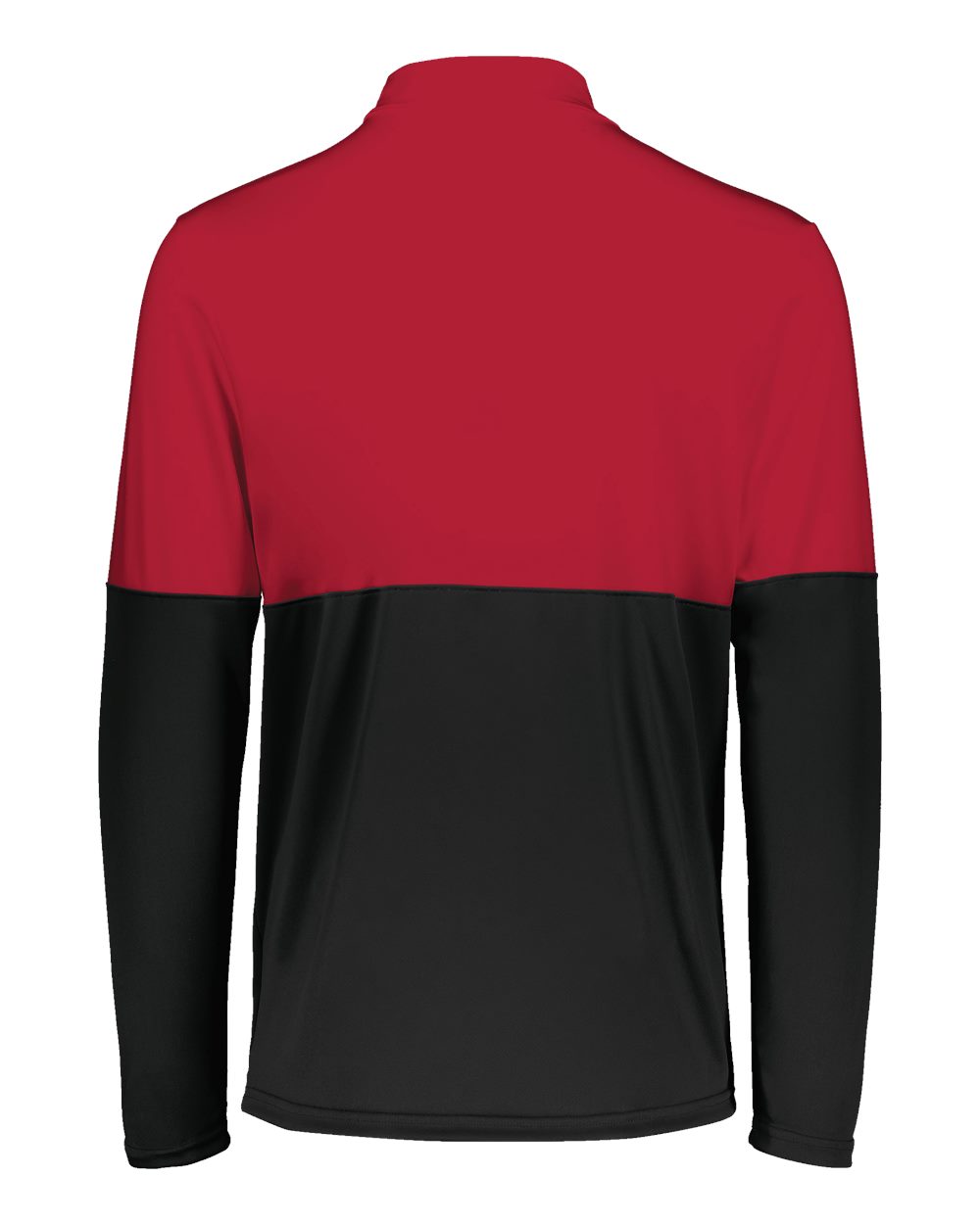 Holloway 223600 | Youth Momentum Team Quarter-Zip Pullover Black/ Scarlet Back
