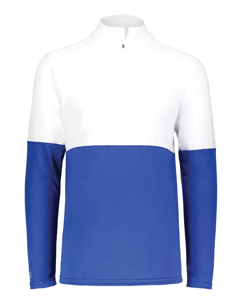 Holloway 223600 | Youth Momentum Team Quarter-Zip Pullover Royal/ White Front