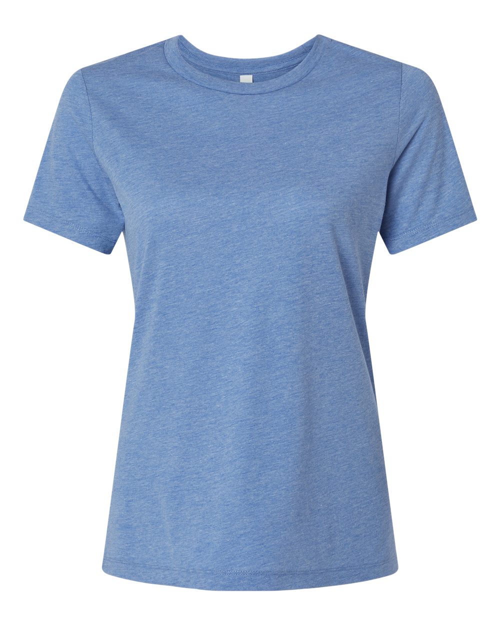 BELLA + CANVAS 6413 | Women’s Relaxed Fit Triblend Tee Blue Triblend Front
