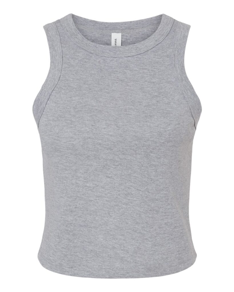 BELLA + CANVAS 1019 | Women's Micro Rib Racer Tank Athletic Heather Front