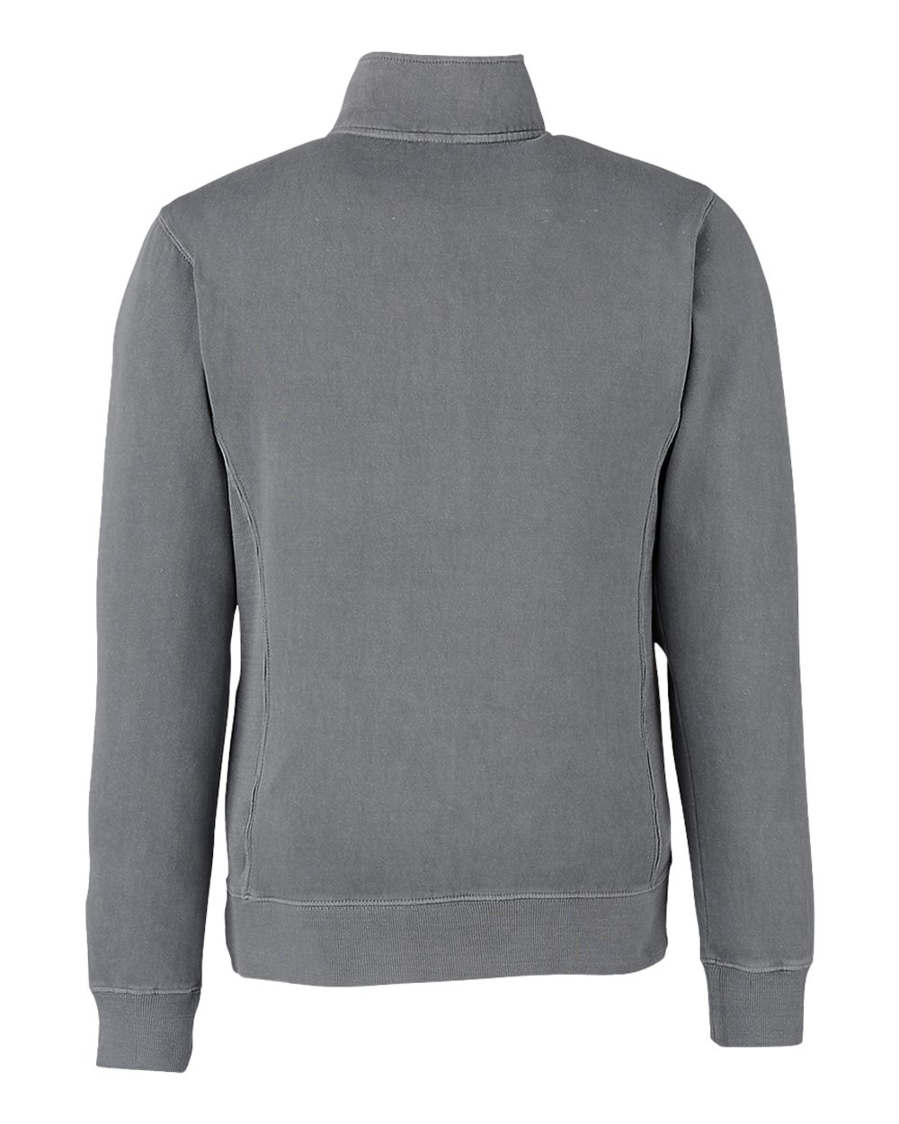 J. America 8732 | Unisex Pigment-Dyed Fleece Quarter-Zip Pullover Lead Back