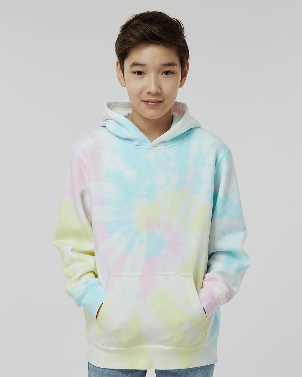 Independent Trading Co. PRM1500TD | Youth Midweight Tie-Dyed Hooded Sweatshirt Style