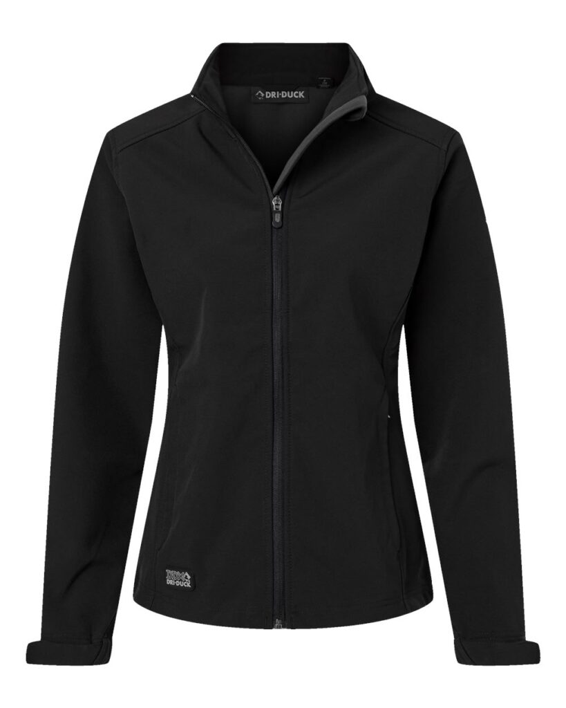 DRI DUCK 9416 | Women's Motion Soft Shell Jacket Black Front