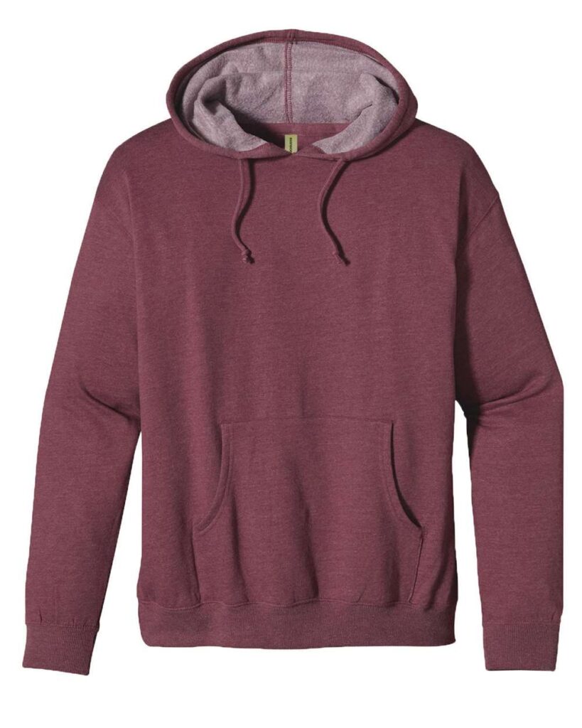 econscious EC5570 | Unisex Heathered Hooded Sweatshirt Berry Front