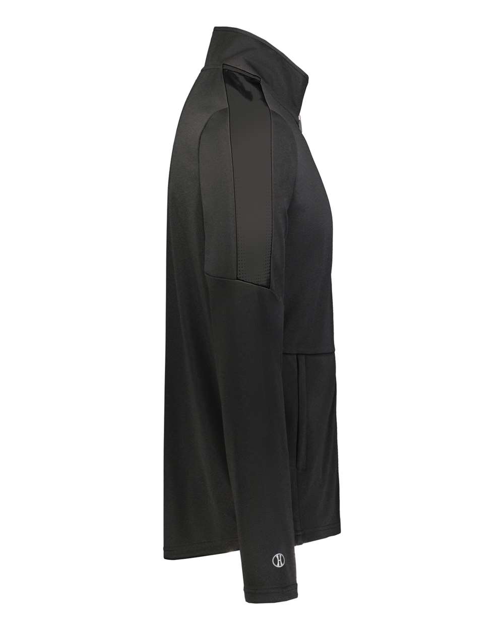Holloway 223530T | Men's Tall Crosstown Jacket Black/ Black DirectSide