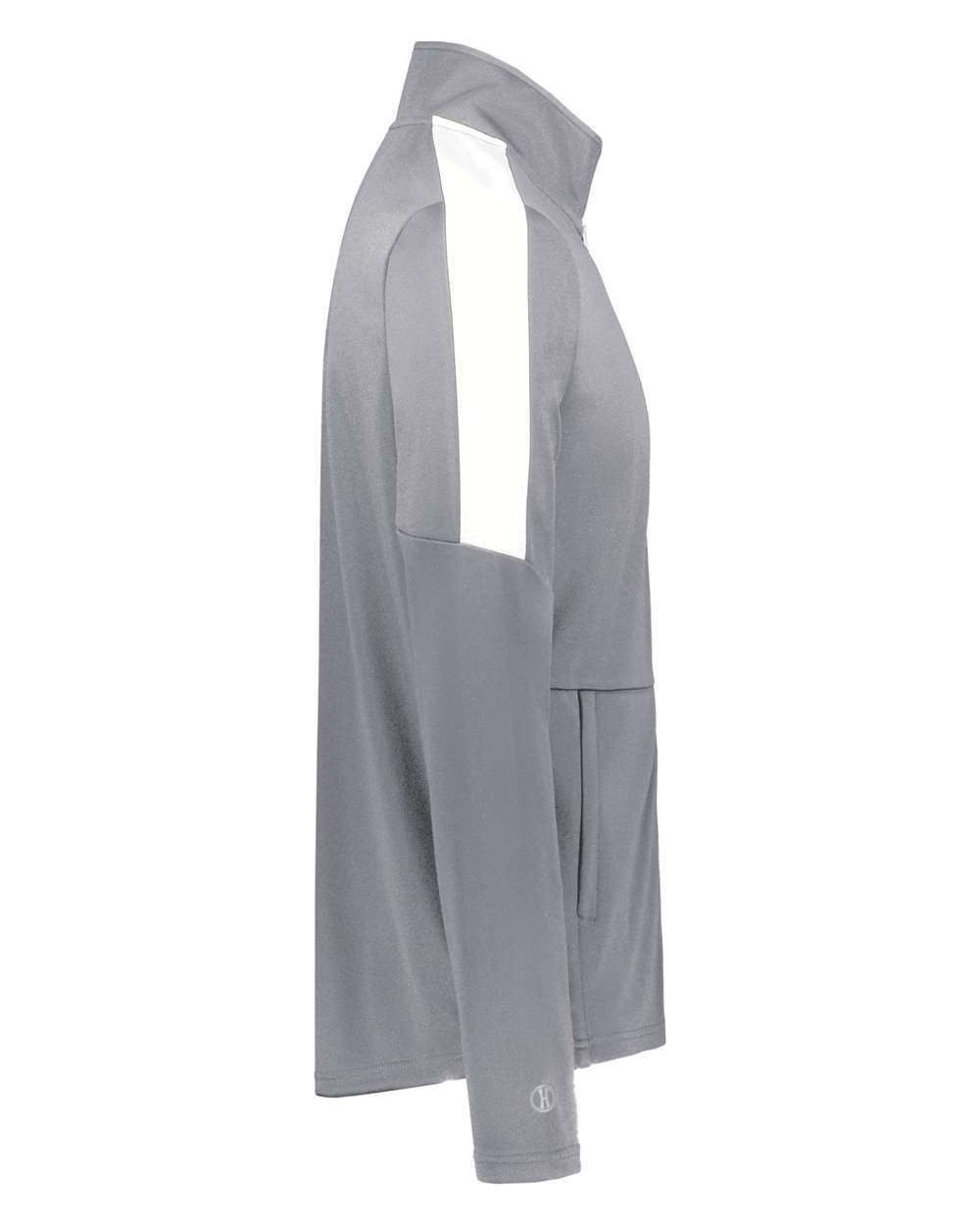Holloway 223530T | Men's Tall Crosstown Jacket Graphite/ White DirectSide