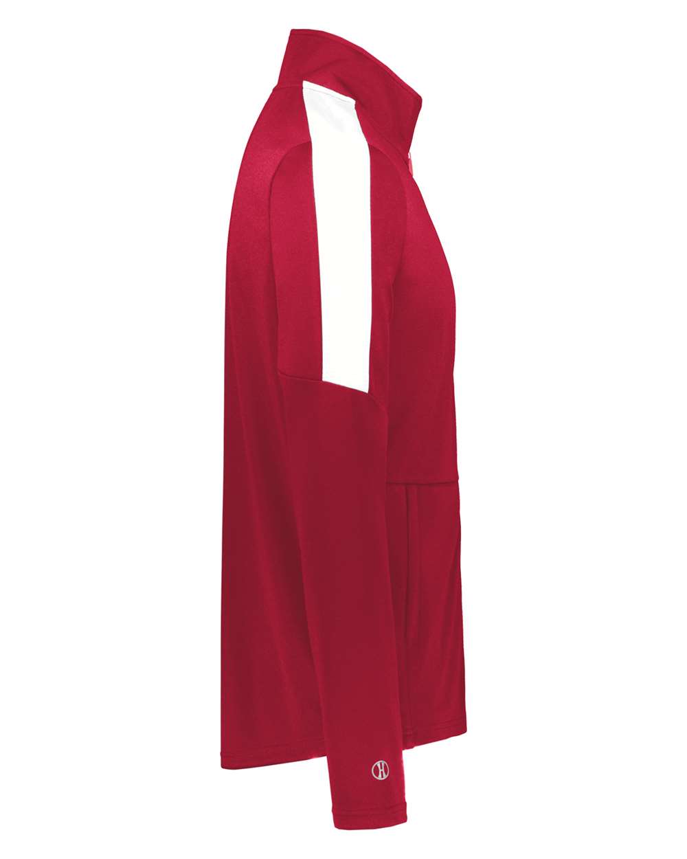 Holloway 223530T | Men's Tall Crosstown Jacket Scarlet/ White DirectSide