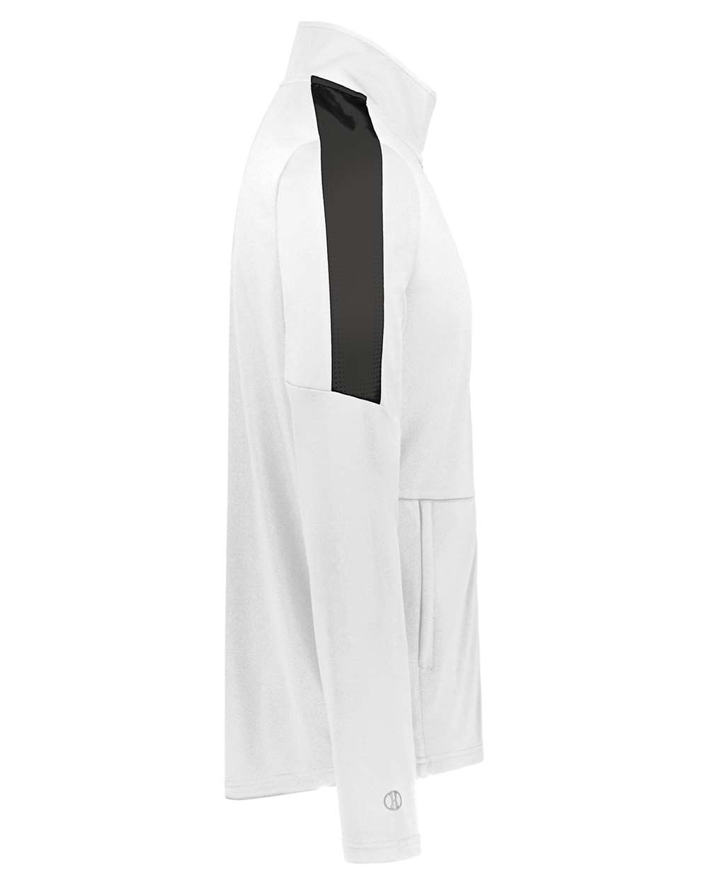 Holloway 223530T | Men's Tall Crosstown Jacket White/ Black DirectSide