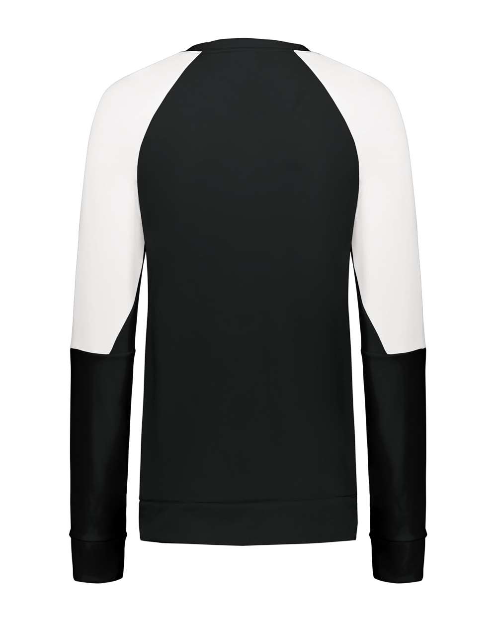 Holloway 223725 | Women's Momentum Team Crewneck Sweatshirt Black/ White Back
