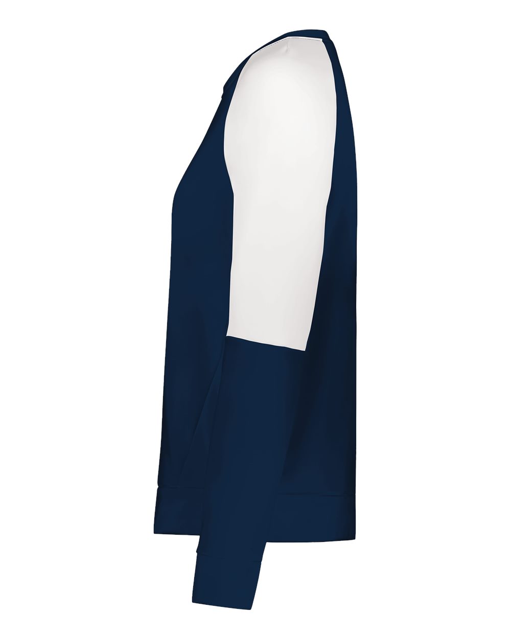 Holloway 223725 | Women's Momentum Team Crewneck Sweatshirt Navy/ White DirectSide