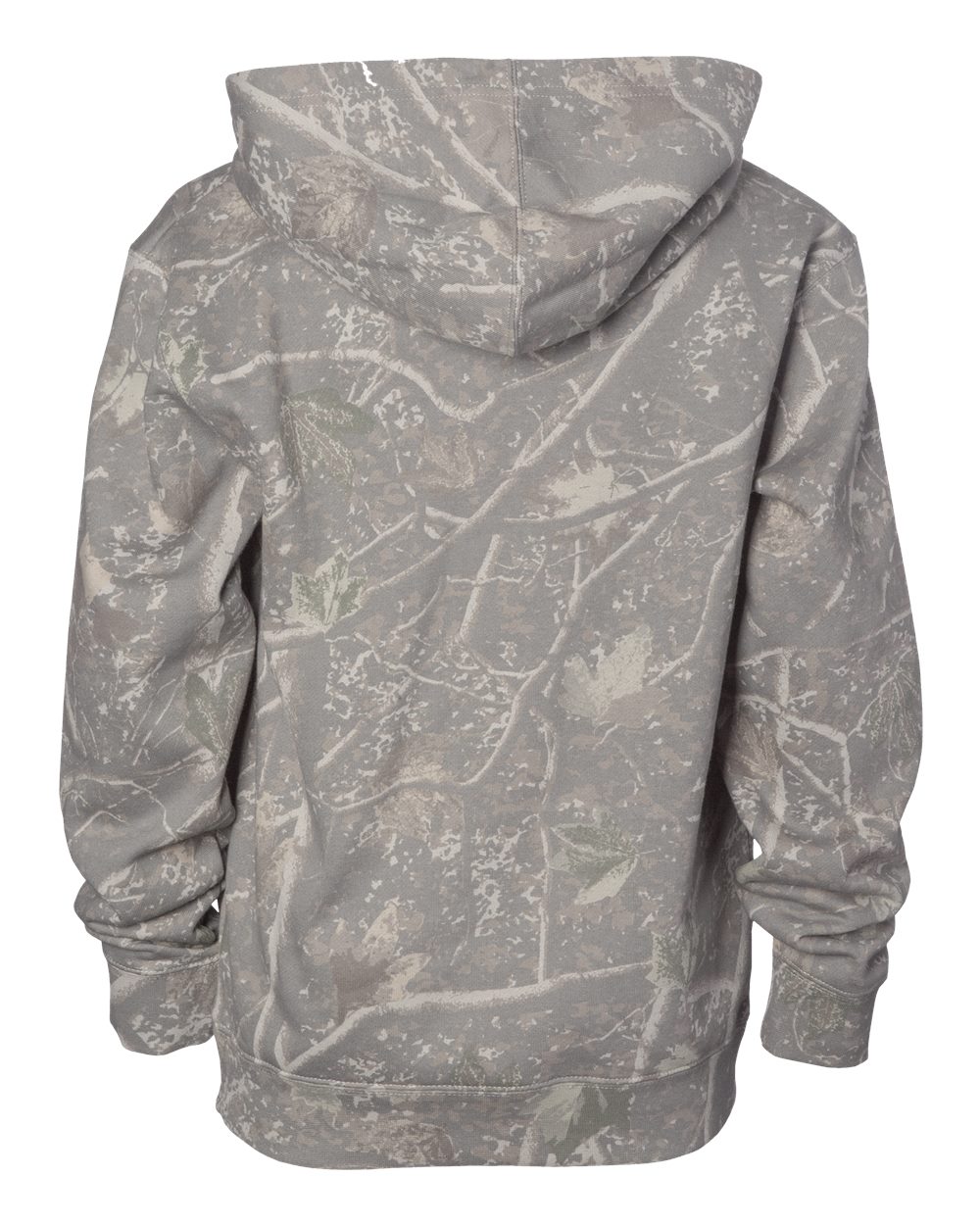 Independent Trading Co. SS4001Y | Youth Midweight Hooded Sweatshirt Deadwood Tree Camo Back