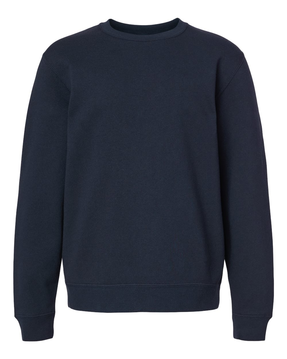 Independent Trading Co. SS3001Y | Youth Midweight Crewneck Sweatshirt Classic Navy Front