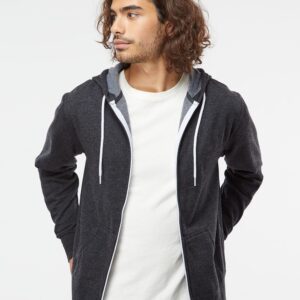 Independent Trading Co. AFX90UNZ | Unisex Lightweight Full-Zip Hooded Sweatshirt Style