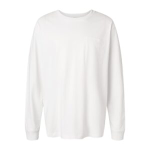 econscious EC1065 | Unisex Reclaimist Fiber Long Sleeve Pocket T-Shirt Style