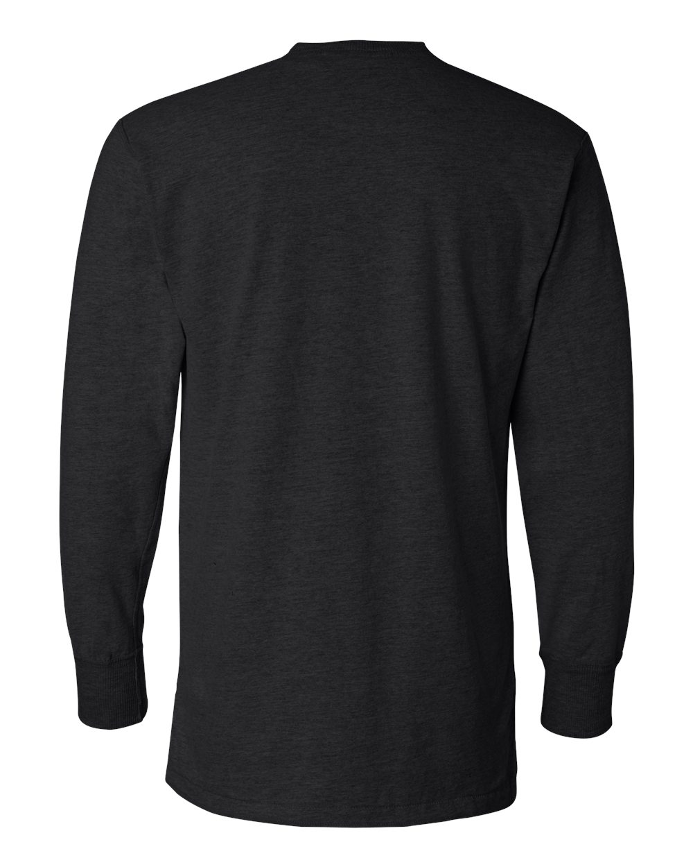 J. America 8244 | Men's Vintage Brushed Jersey Henley Black Back