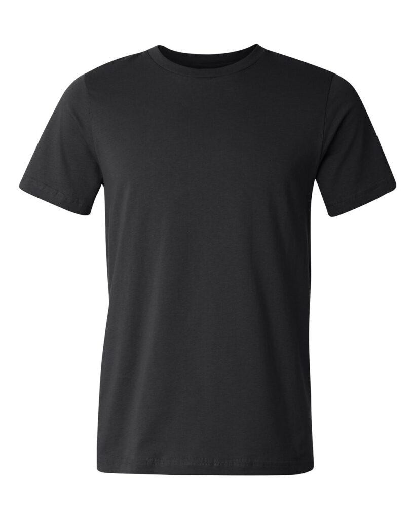 BELLA + CANVAS 3001U | Unisex USA-Made Jersey Tee Black Front