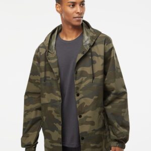 Independent Trading Co. EXP95NB | Men's Water-Resistant Hooded Windbreaker Style