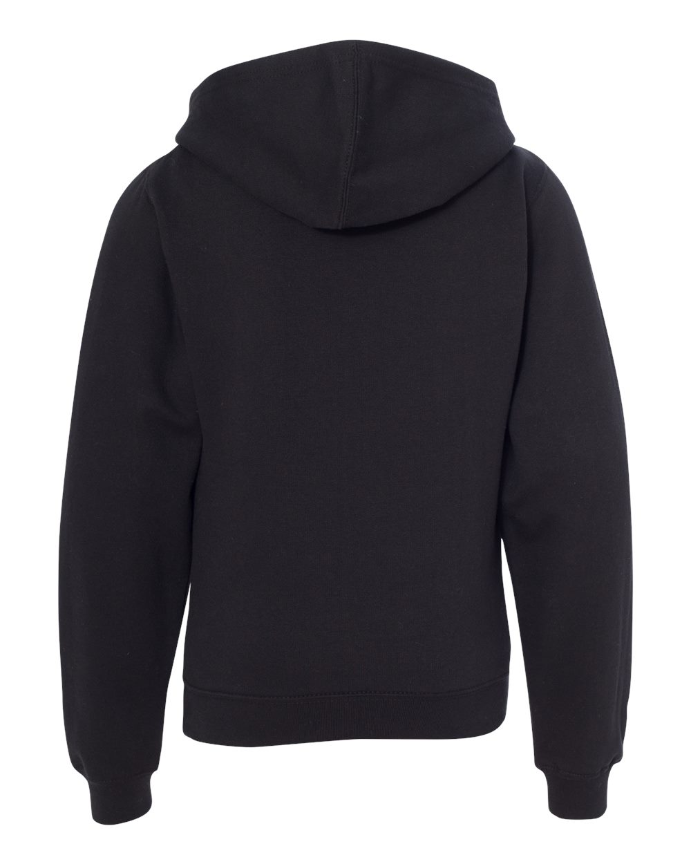 Independent Trading Co. SS4001Y | Youth Midweight Hooded Sweatshirt Black Back