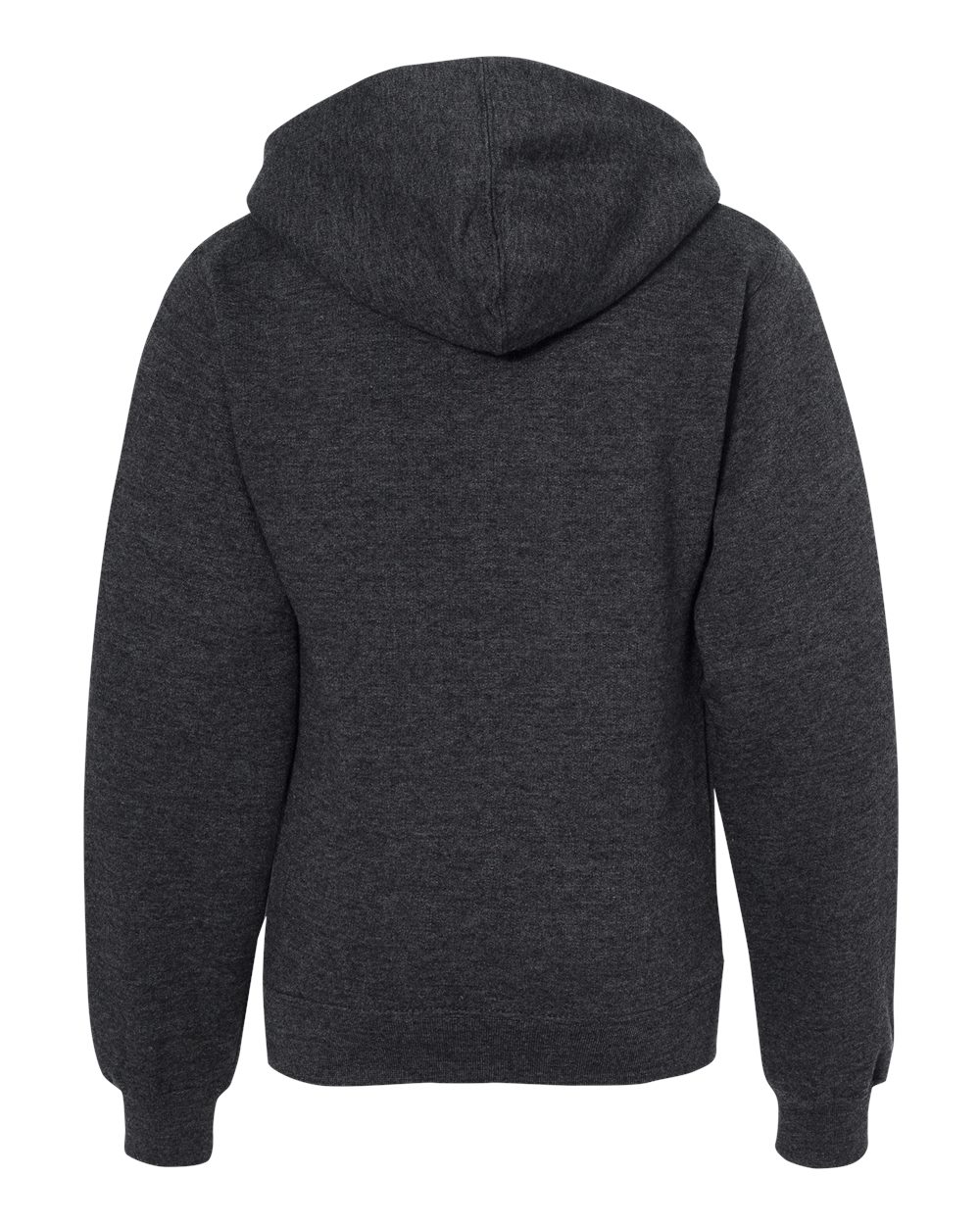 Independent Trading Co. SS4001Y | Youth Midweight Hooded Sweatshirt Charcoal Heather Back