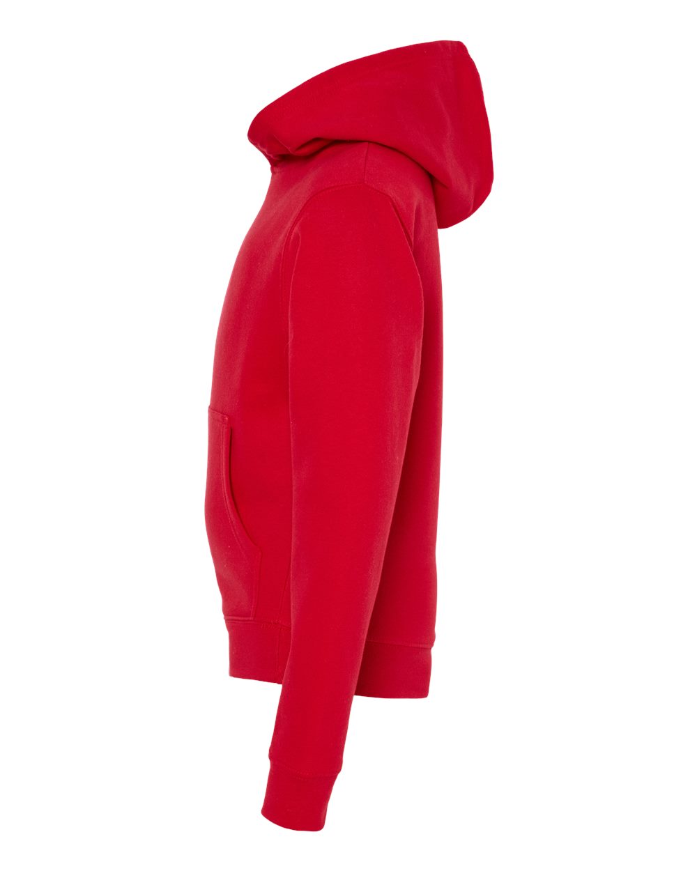 Independent Trading Co. SS4001Y | Youth Midweight Hooded Sweatshirt Red DirectSide