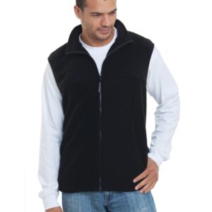 Bayside 1120 | Unisex USA-Made Full-Zip Fleece Vest Style
