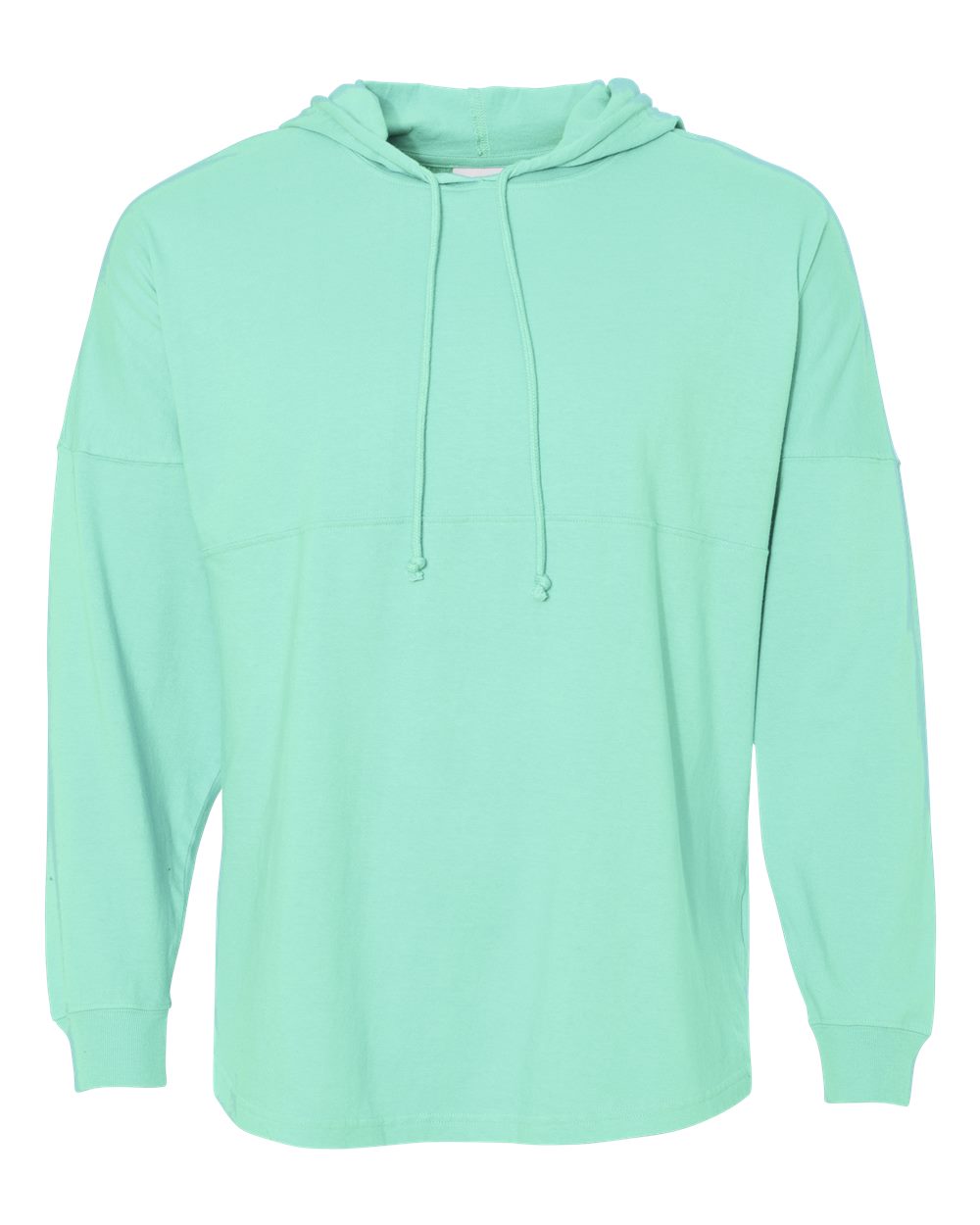 J. America 8228 | Unisex Hooded Game Day Jersey T-Shirt Mint Front