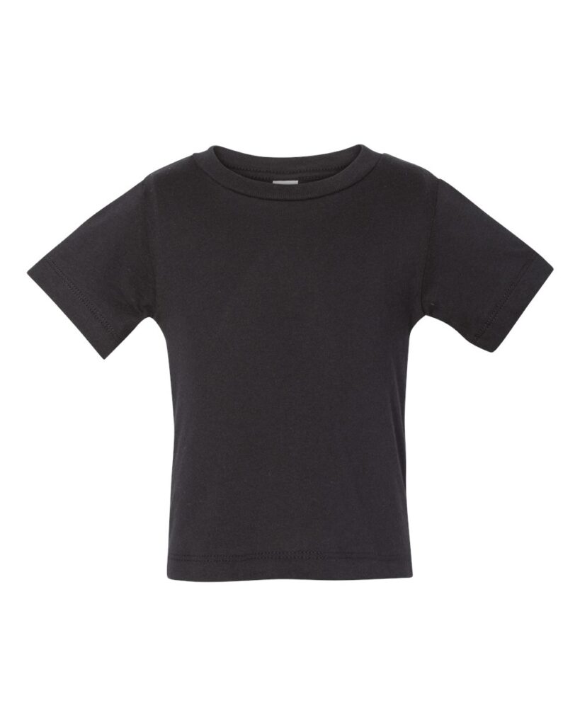 BELLA + CANVAS 3001B | Infant Jersey Tee Black Front
