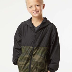 Independent Trading Co. EXP24YWZ | Youth Lightweight Windbreaker Full-Zip Jacket Style