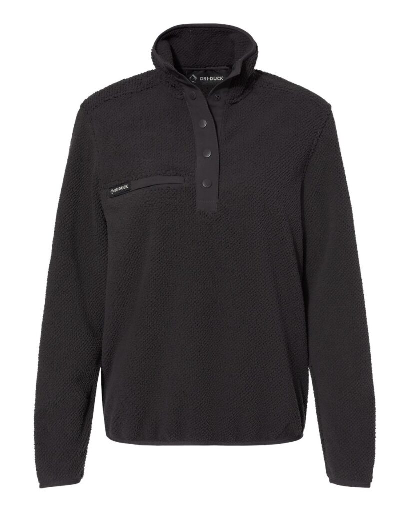 DRI DUCK 9345 | Women's Cypress Sherpa Mountain Fleece Charcoal Front