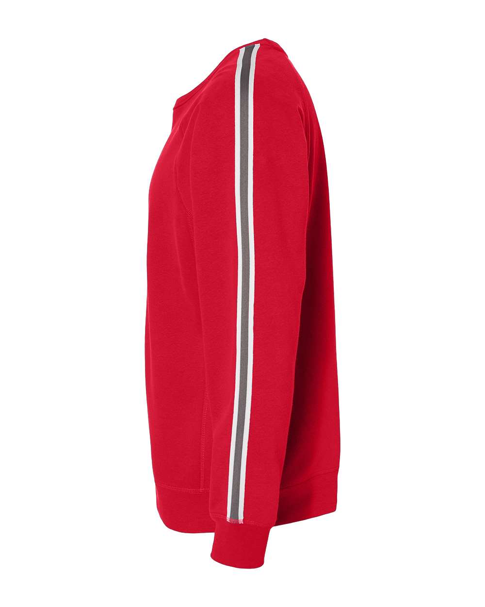 J. America 8641 | Men's Rival Fleece Crewneck Sweatshirt Red DirectSide