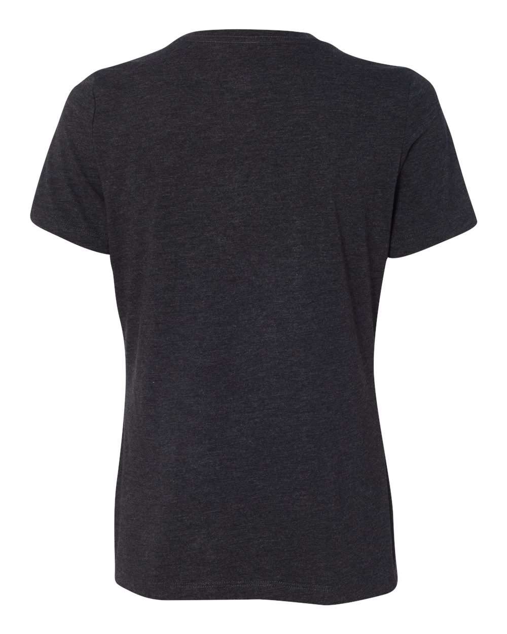 BELLA + CANVAS 6413 | Women’s Relaxed Fit Triblend Tee Charcoal Black Triblend Back