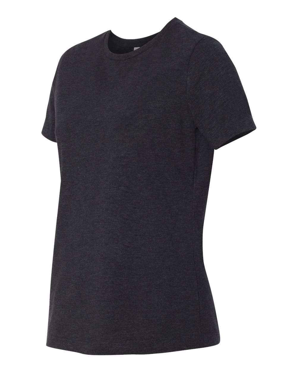BELLA + CANVAS 6413 | Women’s Relaxed Fit Triblend Tee Charcoal Black Triblend Side