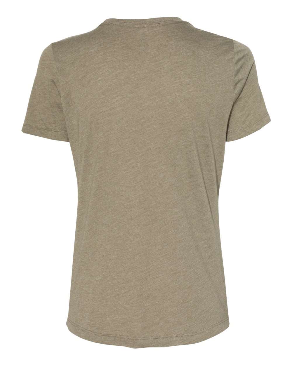 BELLA + CANVAS 6413 | Women’s Relaxed Fit Triblend Tee Olive Triblend Back
