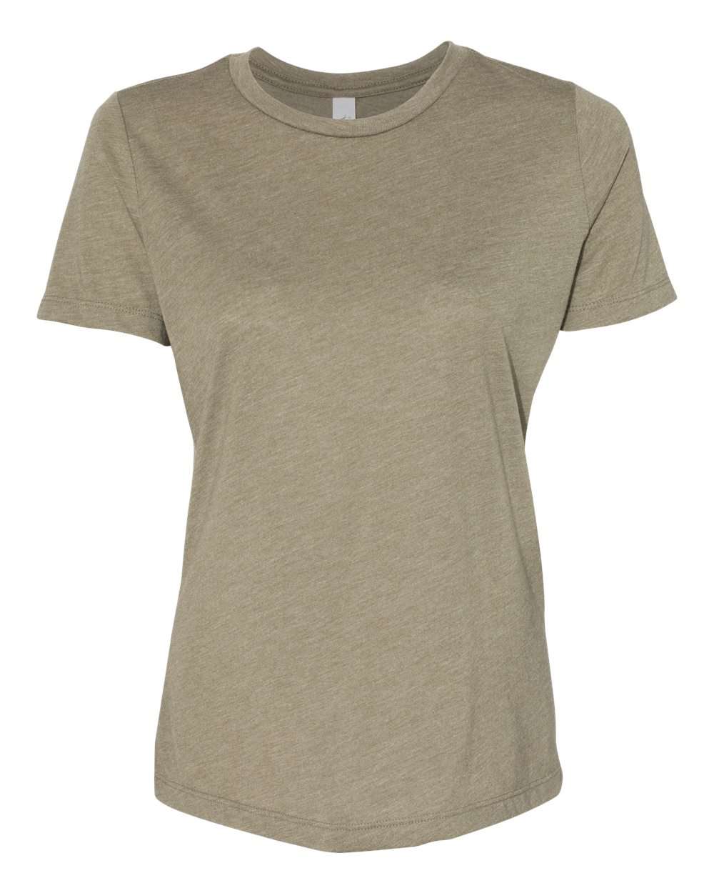 BELLA + CANVAS 6413 | Women’s Relaxed Fit Triblend Tee Olive Triblend Front