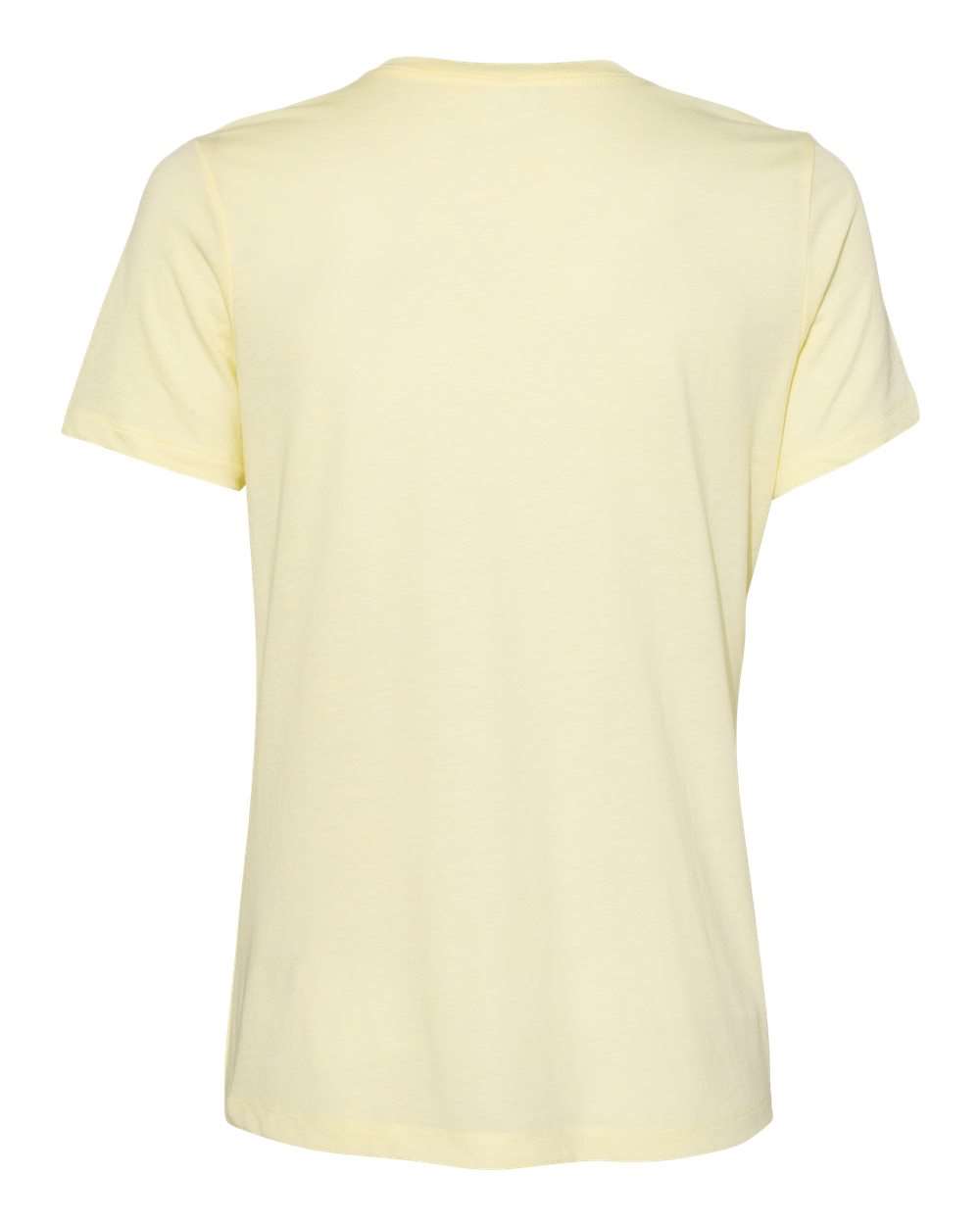BELLA + CANVAS 6413 | Women’s Relaxed Fit Triblend Tee Pale Yellow Triblend Back