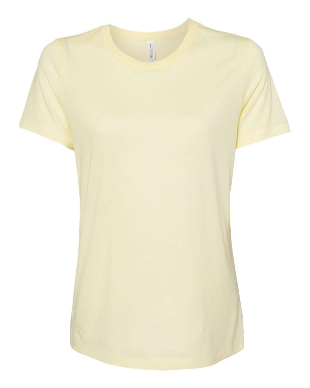 BELLA + CANVAS 6413 | Women’s Relaxed Fit Triblend Tee Pale Yellow Triblend Front