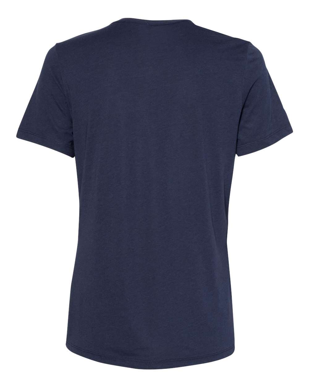 BELLA + CANVAS 6413 | Women’s Relaxed Fit Triblend Tee Solid Navy Triblend Back